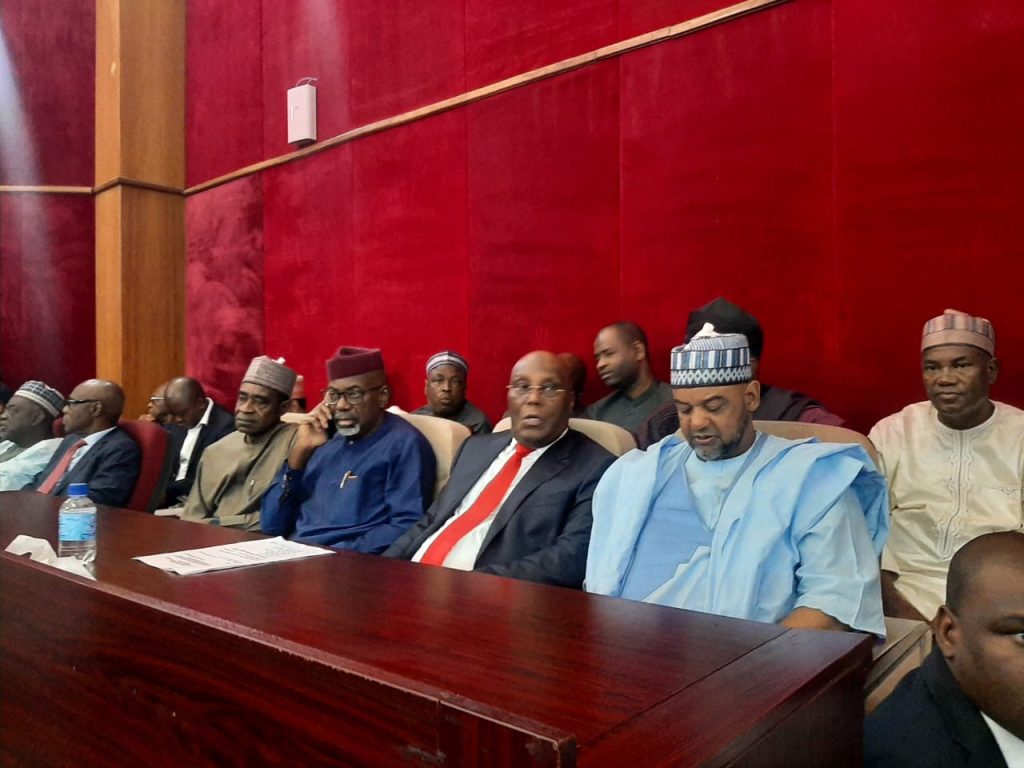 Atiku Arrives Court For Hearing Of His Petition Against Tinubu’s Victory [Photos]