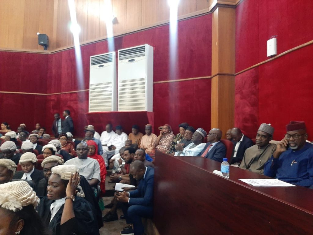 Atiku Arrives Court For Hearing Of His Petition Against Tinubu’s Victory [Photos]