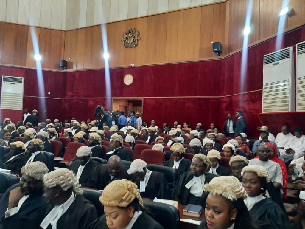 Atiku Arrives Court For Hearing Of His Petition Against Tinubu’s Victory [Photos]