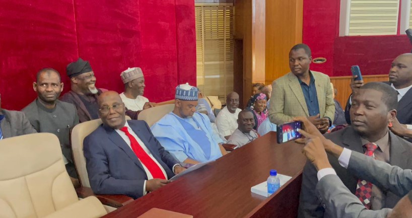 Atiku Arrives Court For Hearing Of His Petition Against Tinubu’s Victory [Photos]