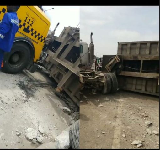 Container Falls And Crushes Cart Pusher To Death In Lagos