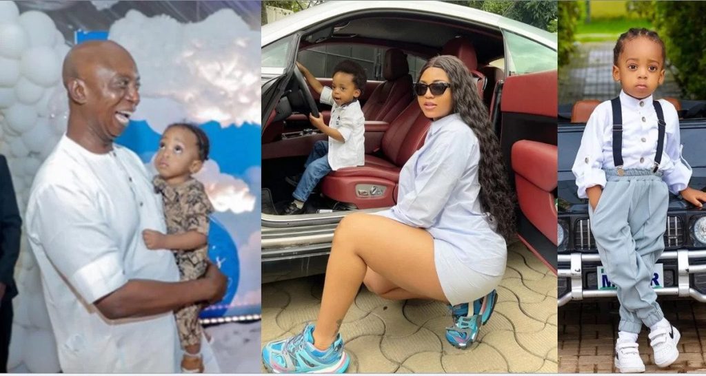 "I Love Daddy More Than You" – Regina Daniels’ Son Picks Ned Nwoko Over Her [Video]