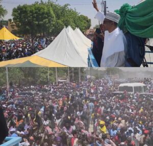 Katsina Residents Troop Out En-Mass For Durbar Celebration In Honor Of Buhari [Video]