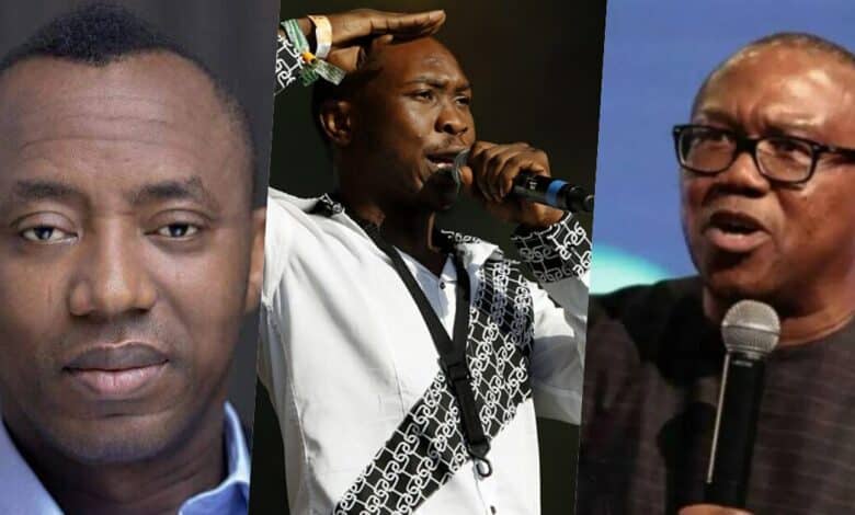 Peter Obi's Supporters Want Seun Kuti “Executed” For Slapping A Police Officer - Sowore