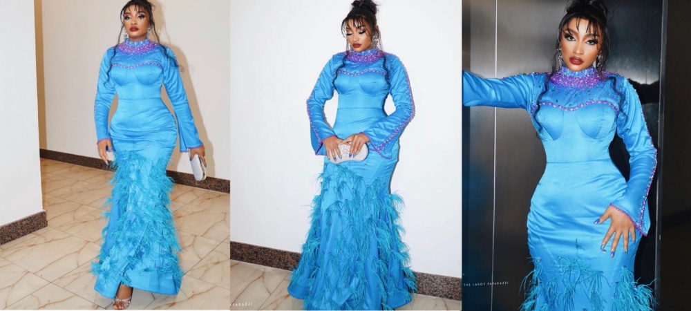 Rahama Sadau Dragged On Arewa Twitter Over Her Choice Of Outfit At AMVCA