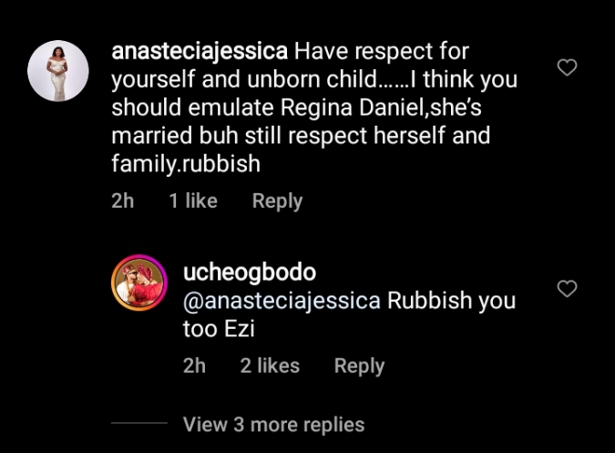 Uche Ogbodo Flaunts Baby Bump, Replies Trolls Comparing Her To Rihanna, Regina Daniels