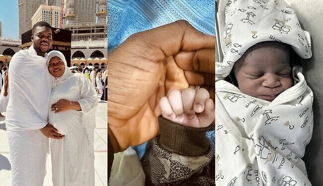Comedian Cute Abiola Welcomes First Child With His Wife In Saudi Arabia [Photos]