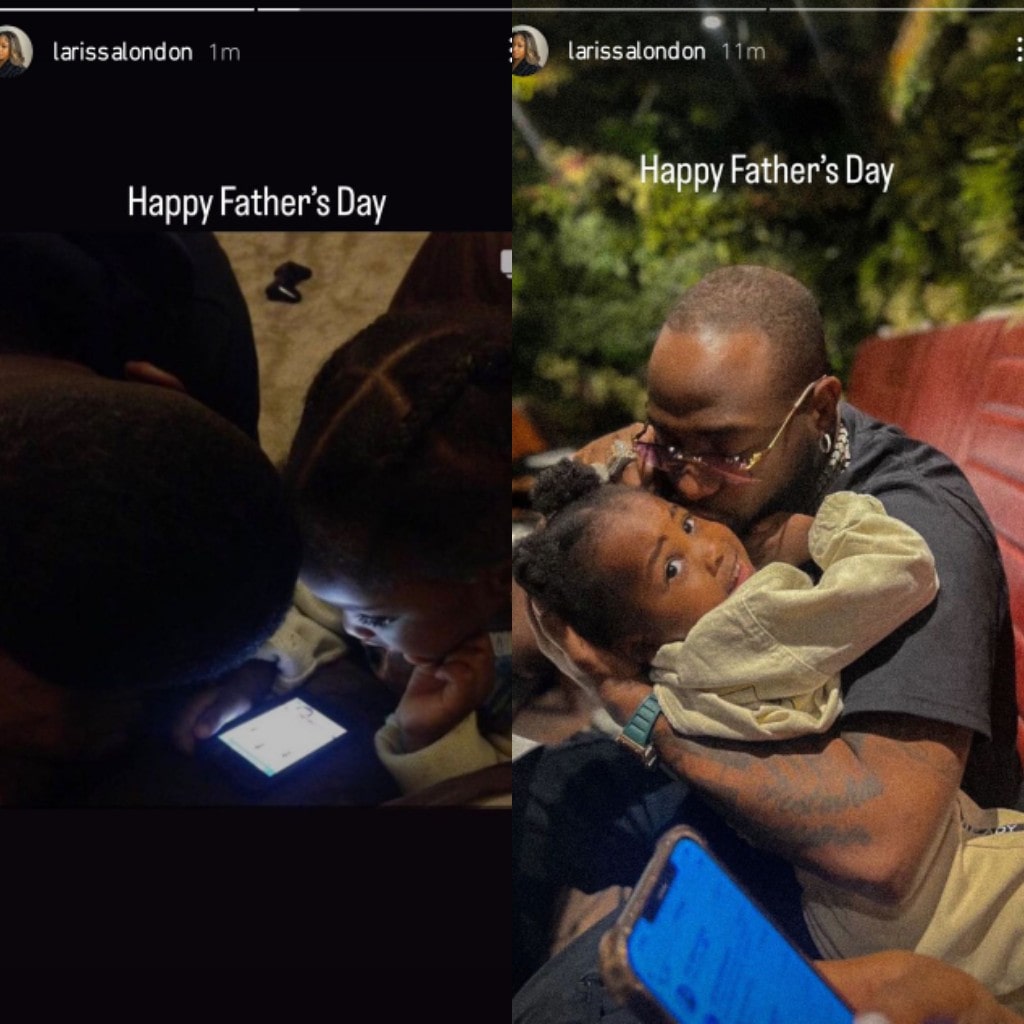 Davido's Babymama, Larissa London Celebrates Him On Father's Day [Photos]