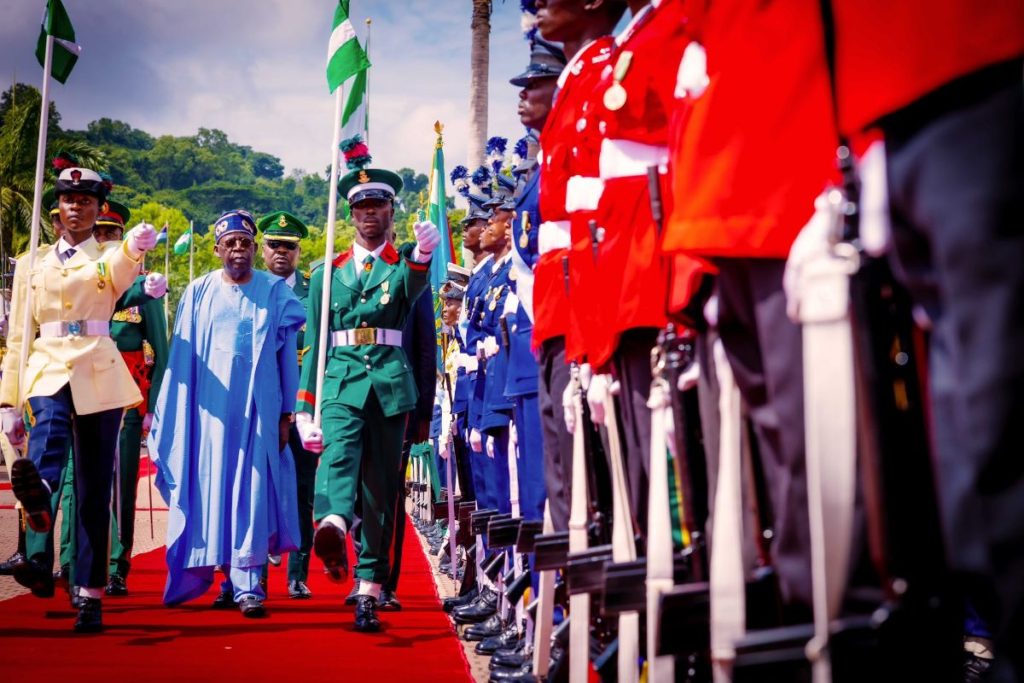 Tinubu Inspects Guard Of Honour [PHOTOS]