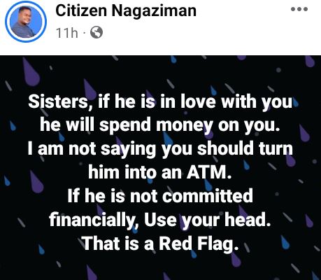 If He Is In Love With You, He Will Spend Money On You – Nigerian Man Tells Women
