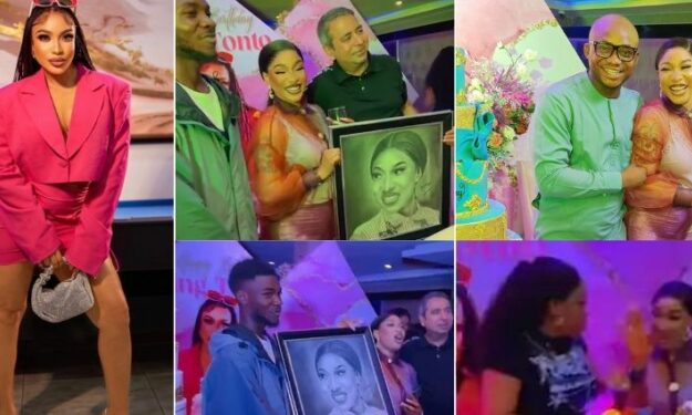 Tonto Dikeh Throws Lavish Pre-Birthday Party After Saying She’s Tired Of It [Video]