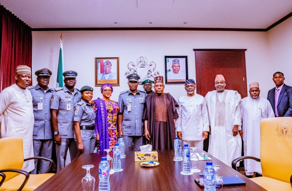 VP Kashim Shettima Decorates New Customs Boss, Adewale Adeniyi [Photos]