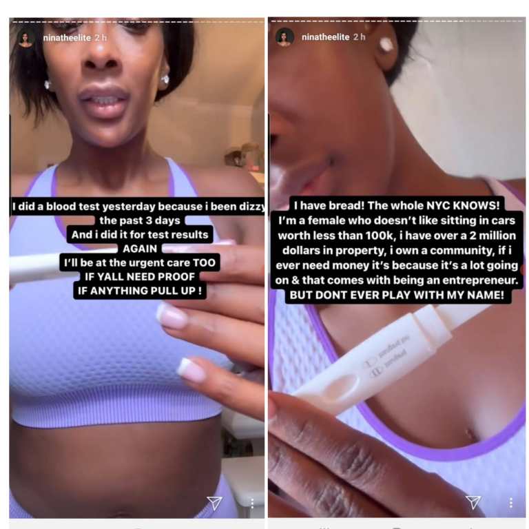 Watch The Moment Davido's New Baby Mama, Anita Brown Did A Live Pregnancy Test [Video]