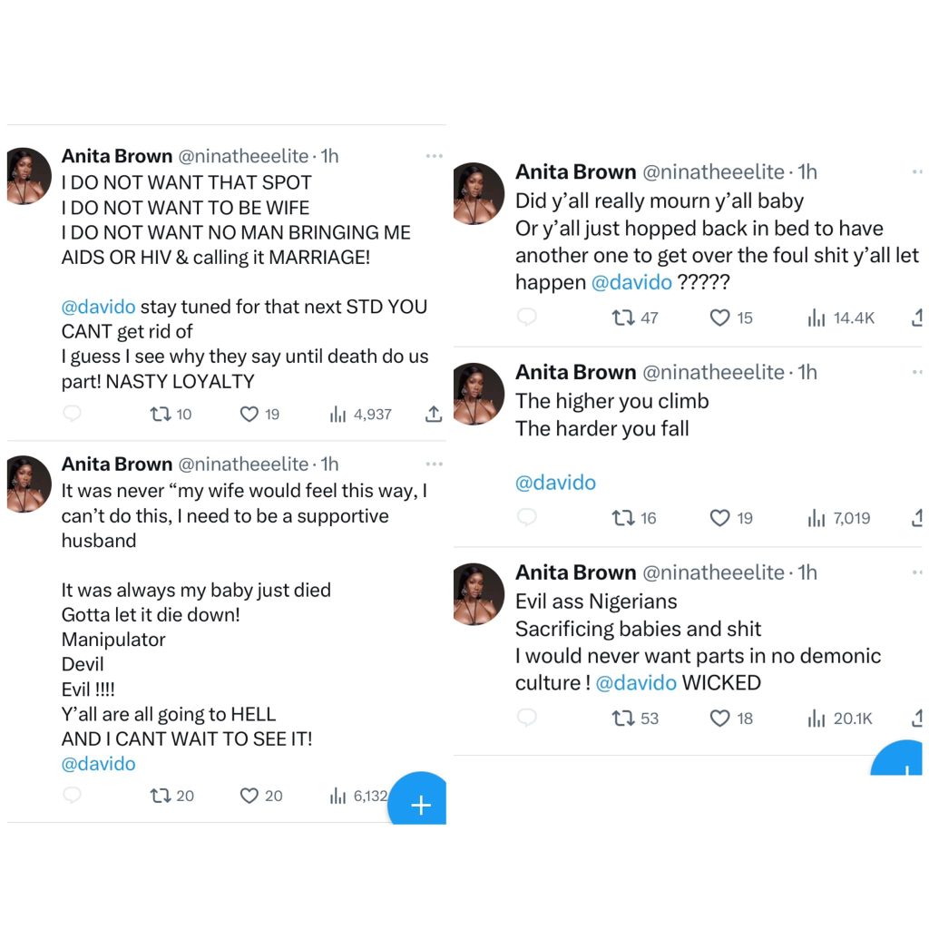 "You Called Chioma 'Manic', Would You've Married Her If Your Child Didn’t Die?" - Anita Brown Slams Davido,