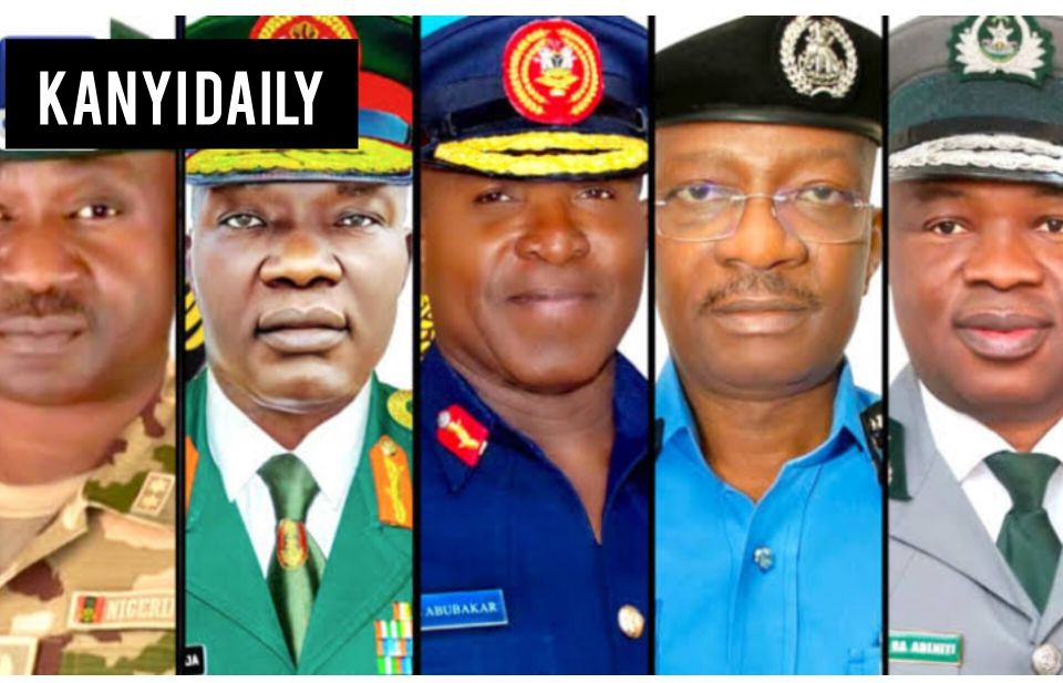 New Service Chiefs appointed by Tinubu