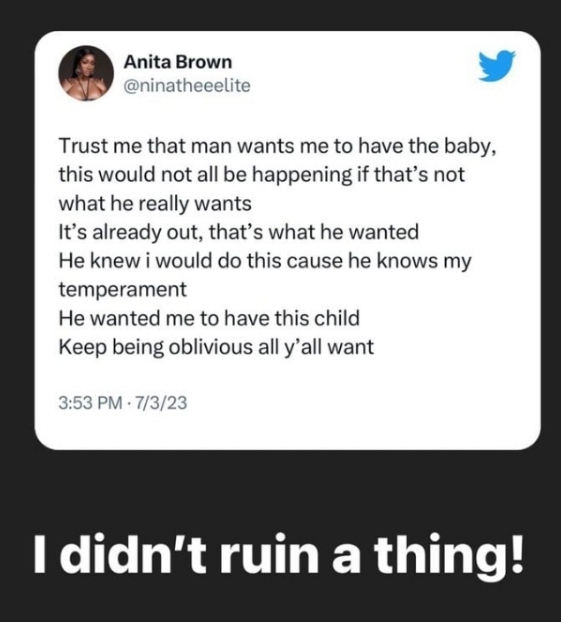 Davido Wants Me To Have The Baby, But My Child Already Has A Father - Anita Brown