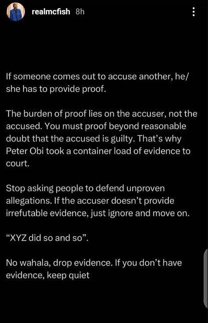 "Drop Evidence” – MC Fish Reacts After Angela Okorie Accused His Wife, Anita Joseph Of Cheating On Him