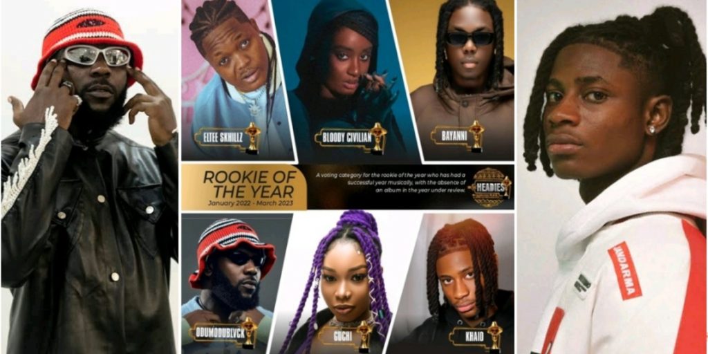 "If I Knock Your Head" – Odumodublvck, Khaid Fights Over Headies ‘Rookie of The Year’ Award