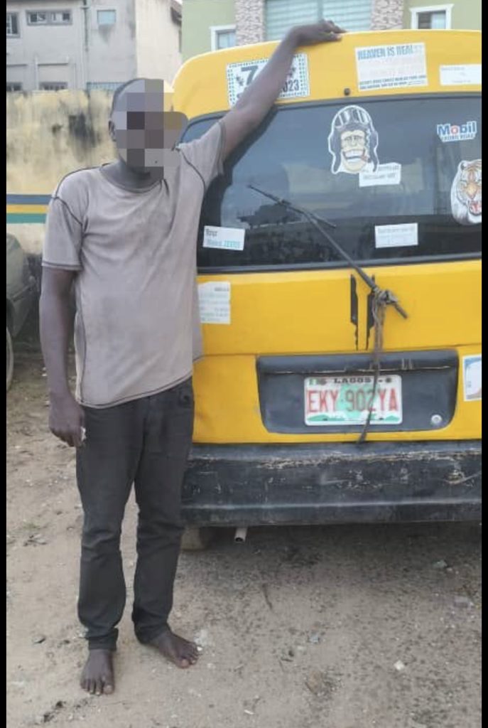 Lagos State Police Arrest Man For Stealing Mini-bus 4