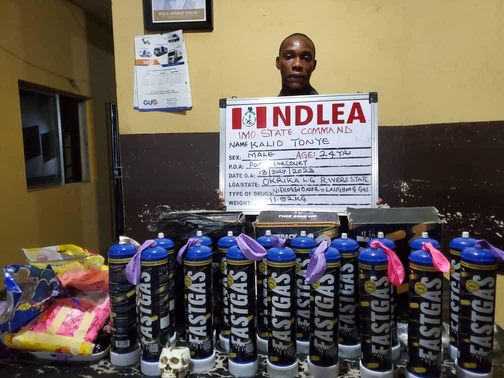 NDLEA Intercepts 64,863kg 'Laughing Gas' Consignments At Lagos Port, Imo, Arrests 3 Suspects 5