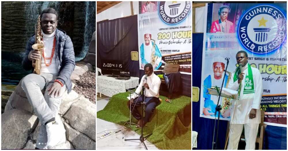 Nigerian Man, Oluwatobi Kufeji Begins 200hrs Singing Marathon To Break Guinness World Record