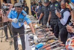 Police arrest 1,412 suspects, recover 350 arms, 4,055 ammunition, rescue 113 kidnap victims safely