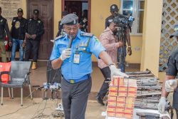 Police arrest 1,412 suspects, recover 350 arms, 4,055 ammunition, rescue 113 kidnap victims safely