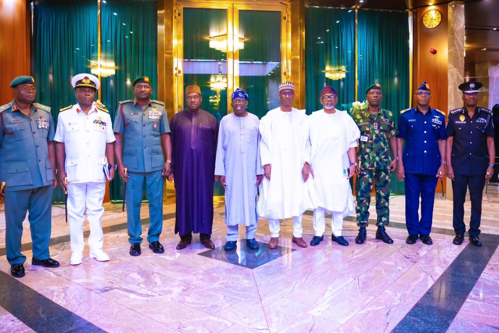 Tinubu Holds First Meeting With NSA, Service Chiefs In Abuja 9