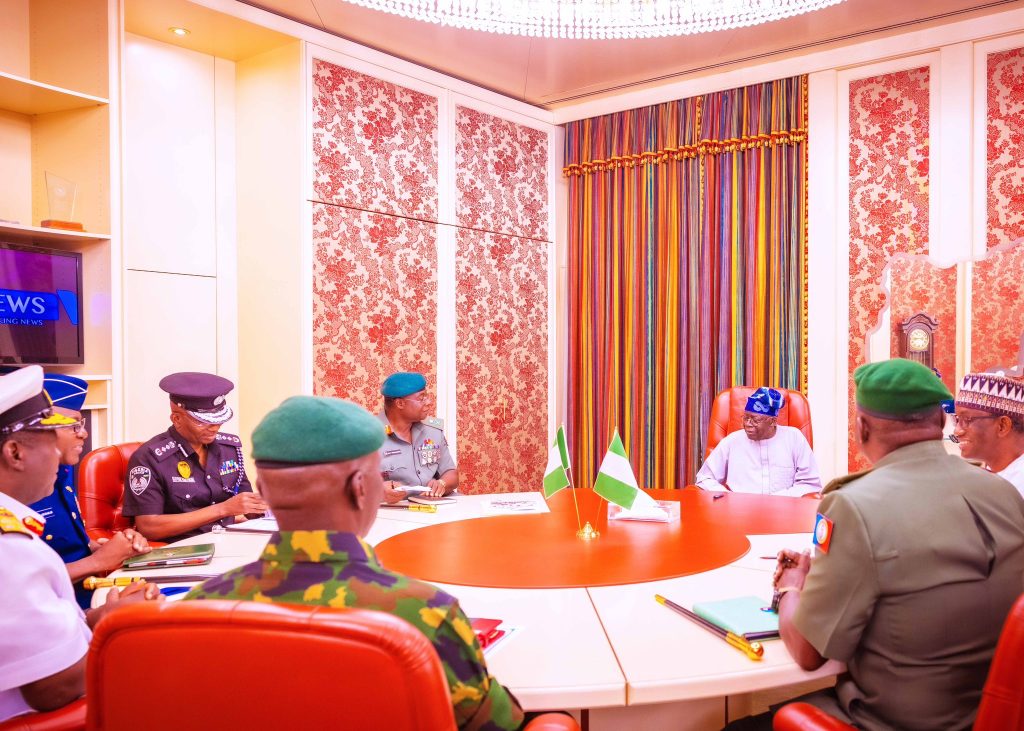 Tinubu Holds First Meeting With NSA, Service Chiefs In Abuja 7