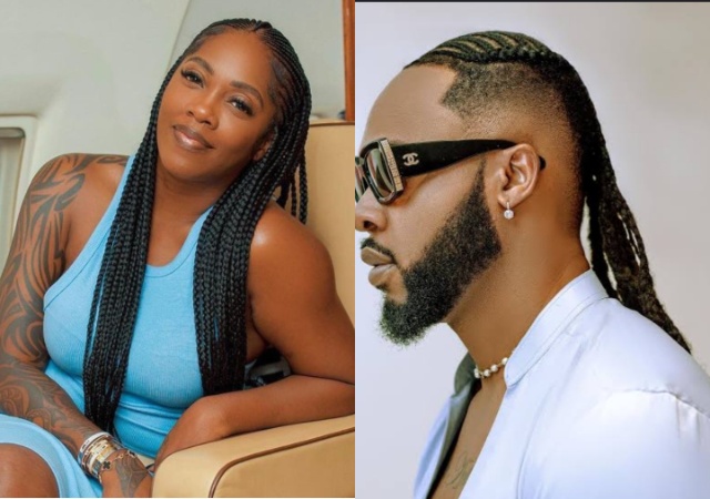 Flavour Reacts As Tiwa Savage Reveals She's Obsessed With Him