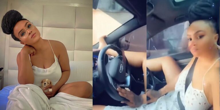 Blossom Chukwujekwu’s Ex-Wife, Maureen Esisi Show Off Bizarre Style Of Driving [Video]