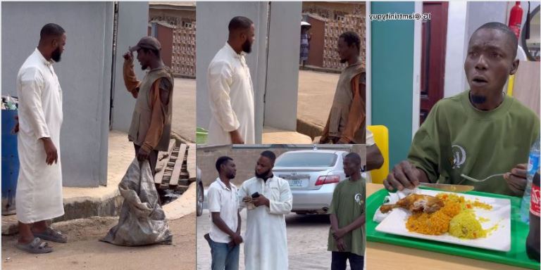 Comedian Trinity Guy Helps A Graduate Who Picks Rotting Iron On The Street [Video]