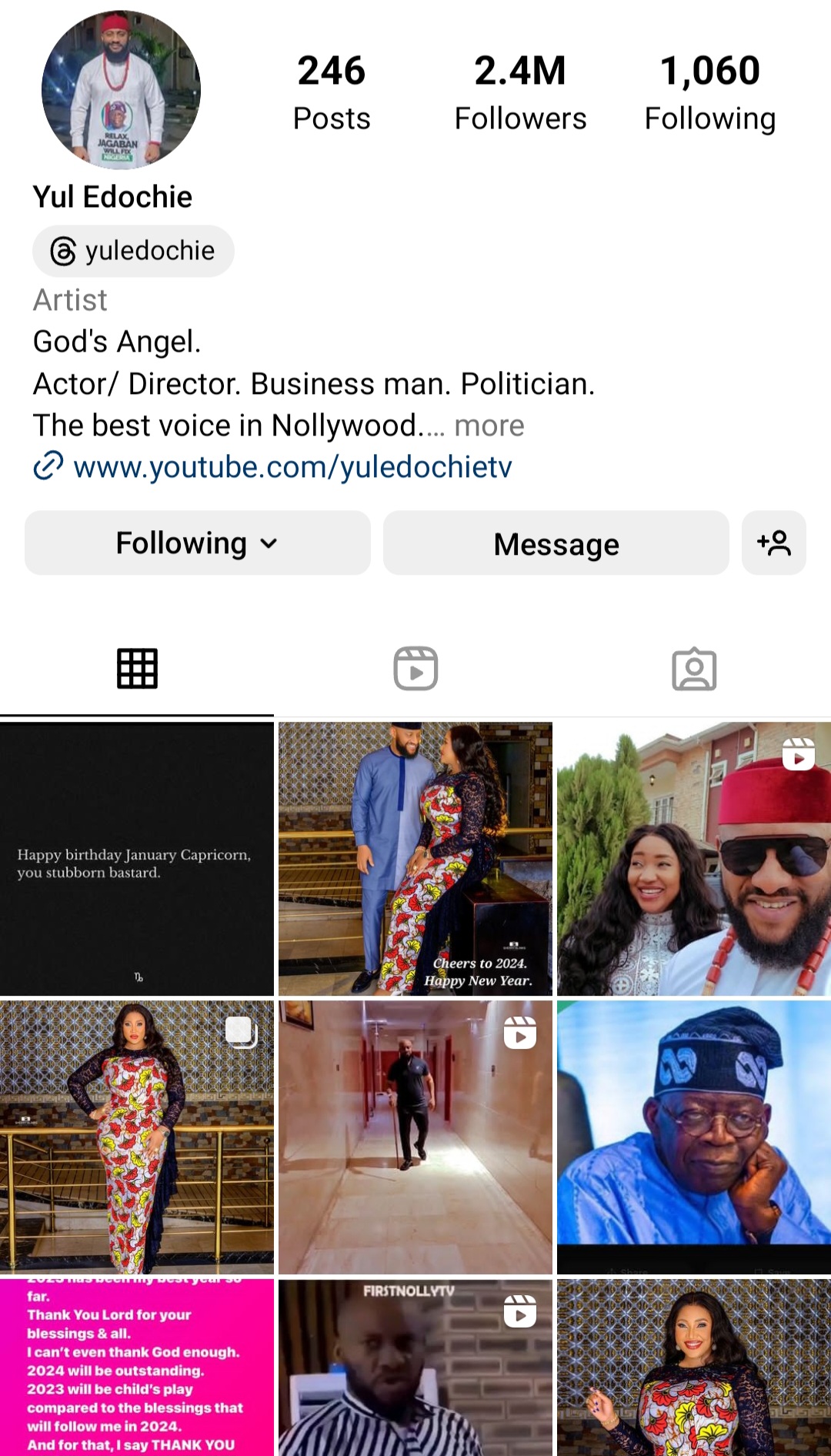 Yul Edochie Deletes All Posts He Made Against His Estranged Wife, May Edochie 1