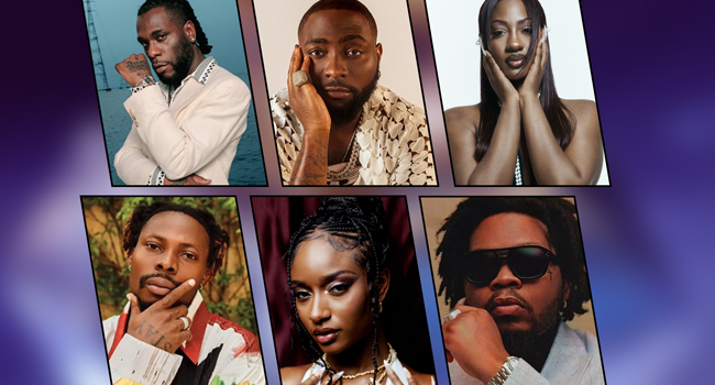 Davido, Burna boy, Tems, Other Nigerian Superstars Loses All Nominations At 66th Grammy Awards