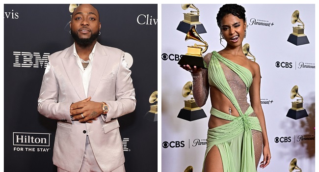 Davido Congratulates Tyla As She Beats Him And Burna Boy To Win Her First Grammy Award