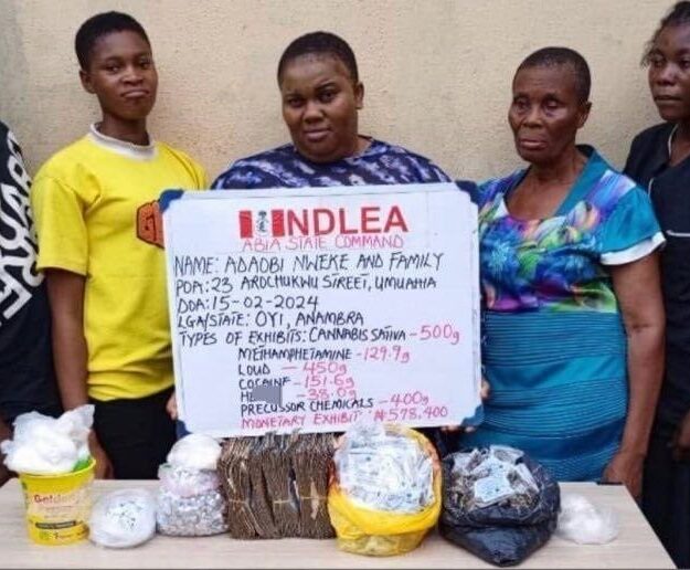 Female lawyer, her mum, others end up in NDLEA’s net