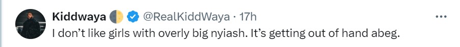 “I Don’t Like Girls With Overly Big Nyash" - Kiddwaya Reveals