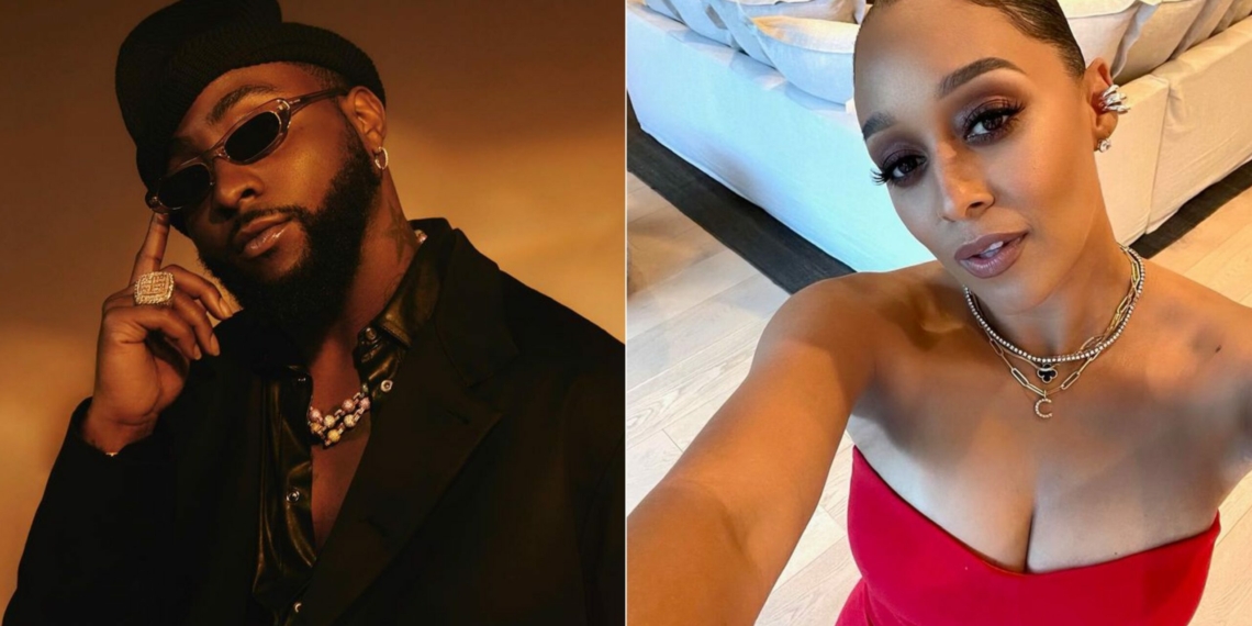 "Your Music Has Been Healing To Me” – American Actress Tia Mowry Hails Davido