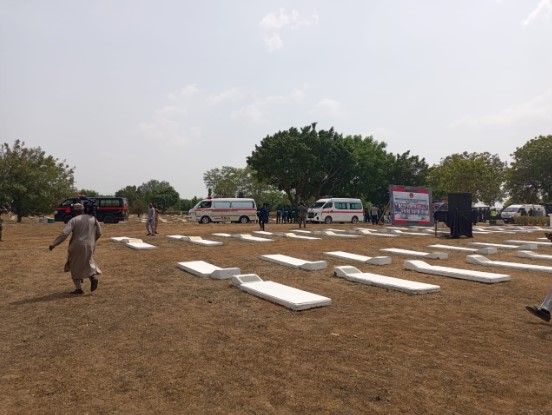 Bodies Of 17 Soldiers Killed In Delta Arrive Abuja Cemetery For Burial [Photos]