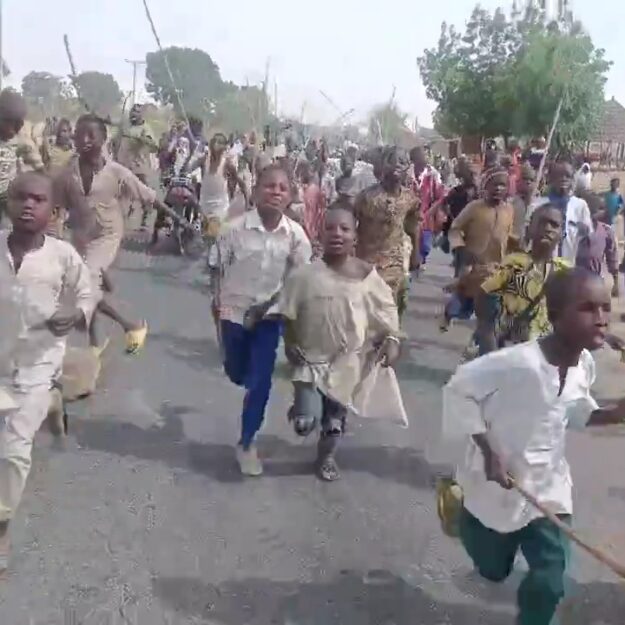 Children Protest Over Killings Of Their Parents By Bandits For Three Consecutive Days In Katsina (Video)