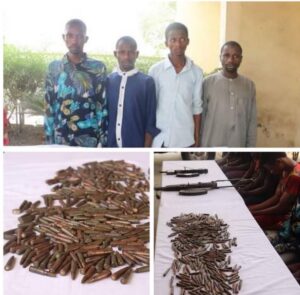 Four Suspects Arrested For Possession Of 295 Rounds Of AK-47 Ammunition In Niger State