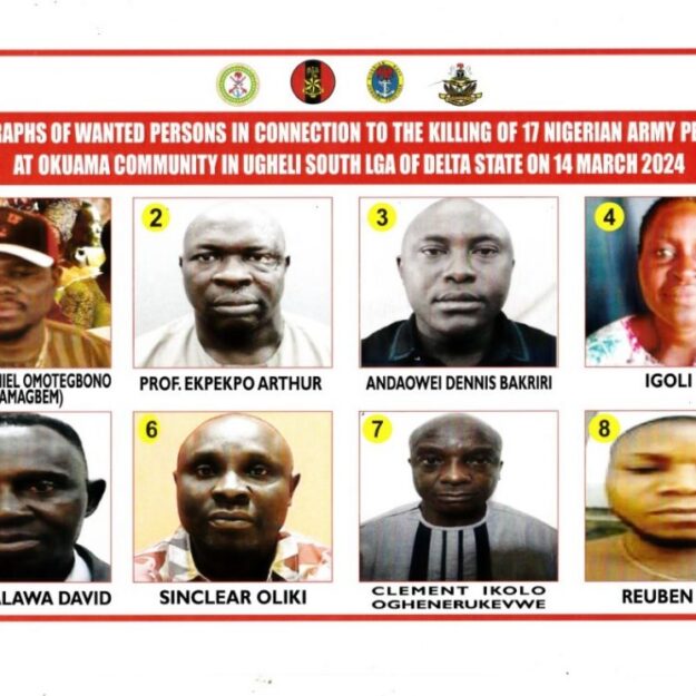 Nigerian Army Declares Eight Wanted Over Killing Of 17 Soldiers In Delta