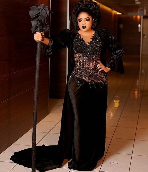 Photos Of Outfit Worn By Bobrisky To Event Where He Was Crowned Best Dressed Female