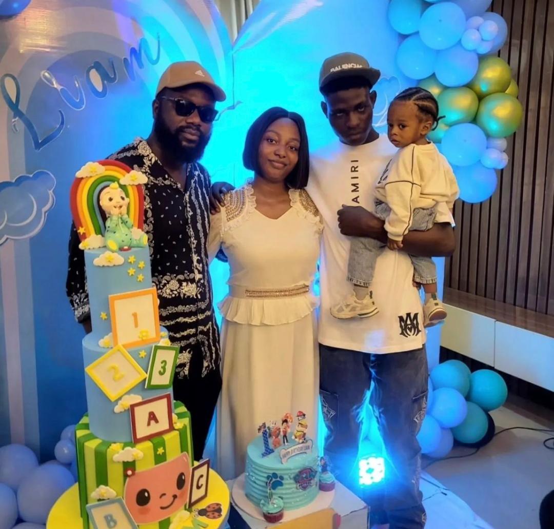 Bella Shmurda Attends Late Mohbad’s Son, Liam's 1st Birthday Celebration [Photos/Video]