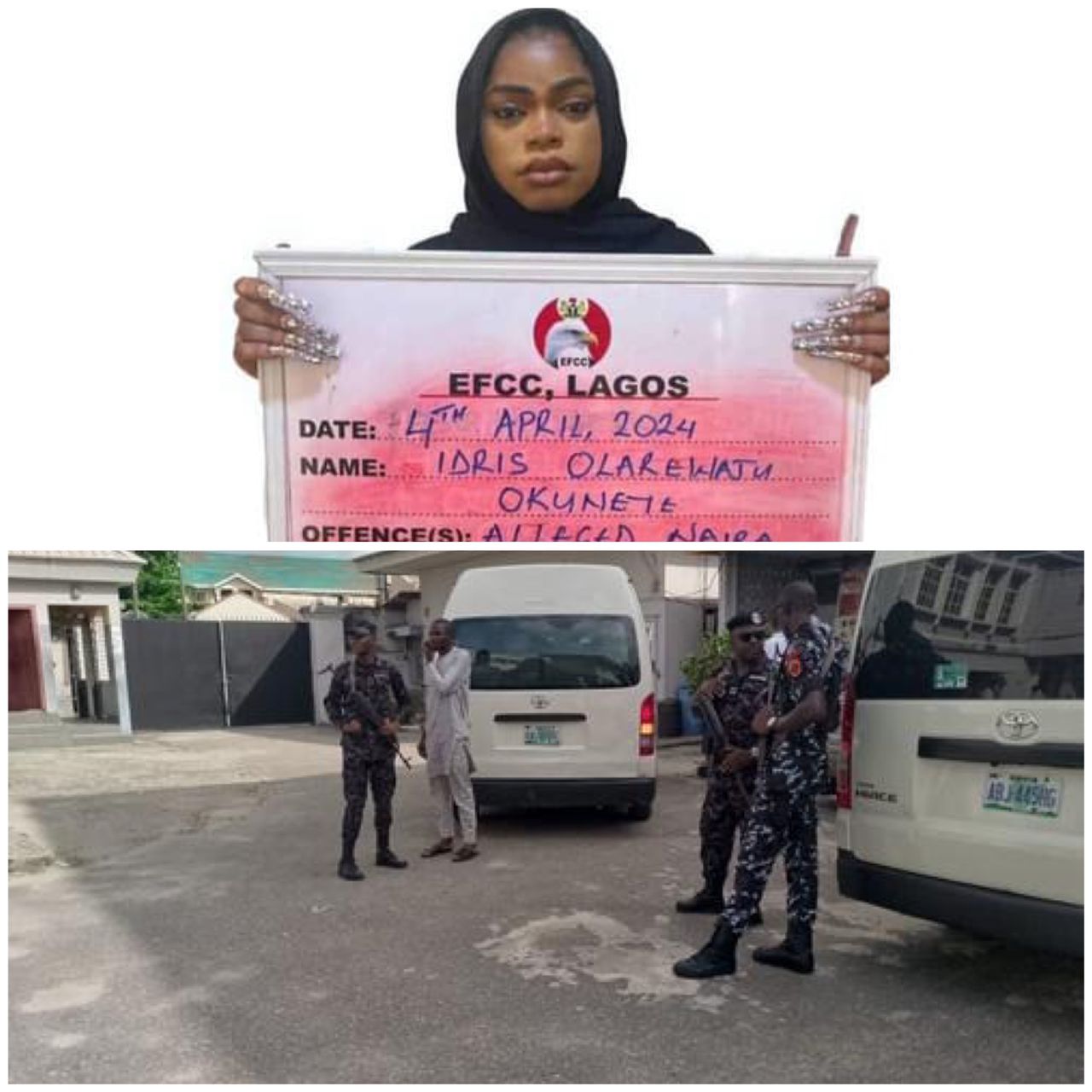 Bobrisky arrives court for his arraignment by EFCC