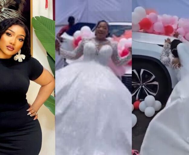 Christabel Egbenya’s Husband Surprises Her With New Car On Their Wedding Day [Video]