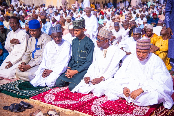 Idris attends Eid prayer, calls on Nigerians to recover lost values