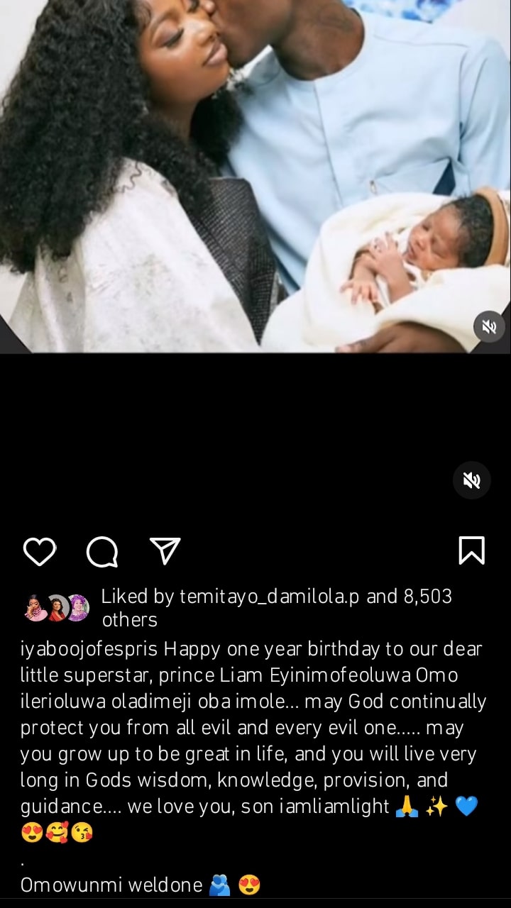 Iyabo Ojo Showers Prayers On Mohbad’s Son, Liam On His First Birthday
