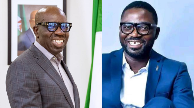 Omobayo Marvellous Godwin: Philip Shaibu impeached, Omobayo appointed - Meet govnor Obaseki new Deputy govnor - BBC News Pidgin