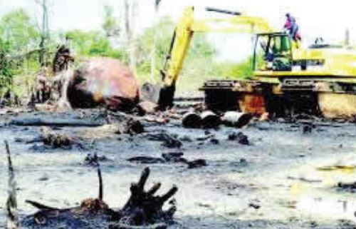 Military Aircraft Bomb Illegal Rrefining Sites In Rivers